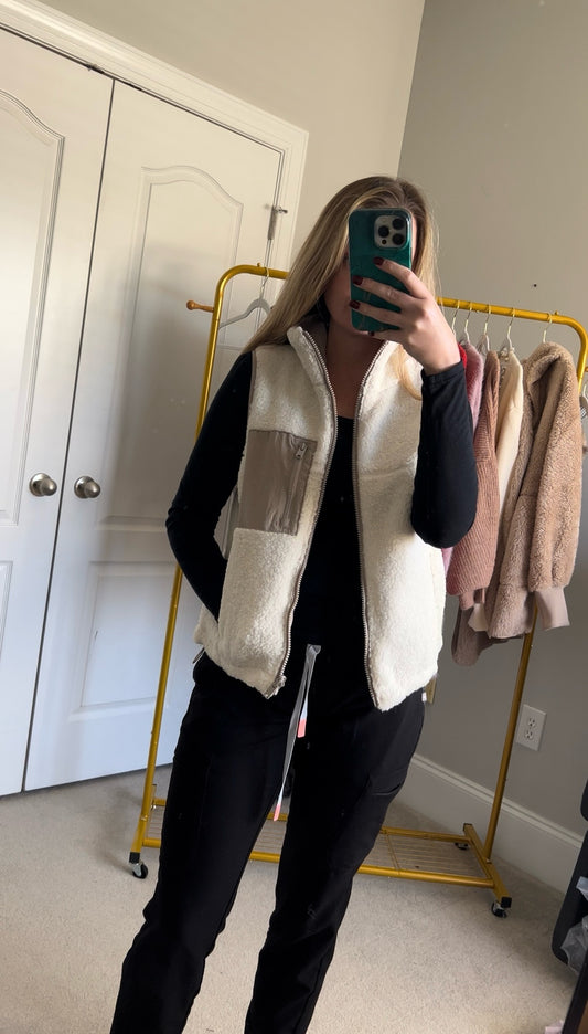 Ivory Reversible Vest