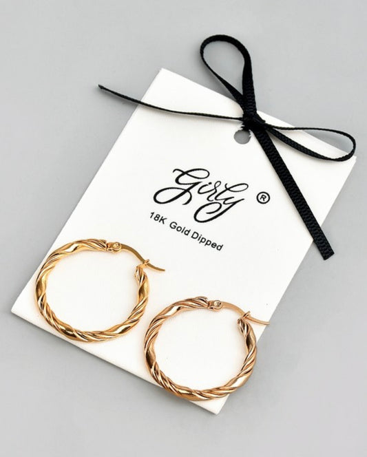 Twist Hoop Earrings